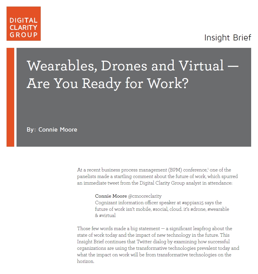 Wearables, Drones and Virtual — Are You Ready for Work?